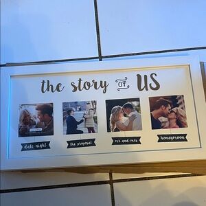 White 'The Story of Us' Photo Frame